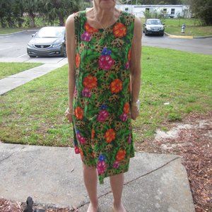 100% rayon sleeveless dress